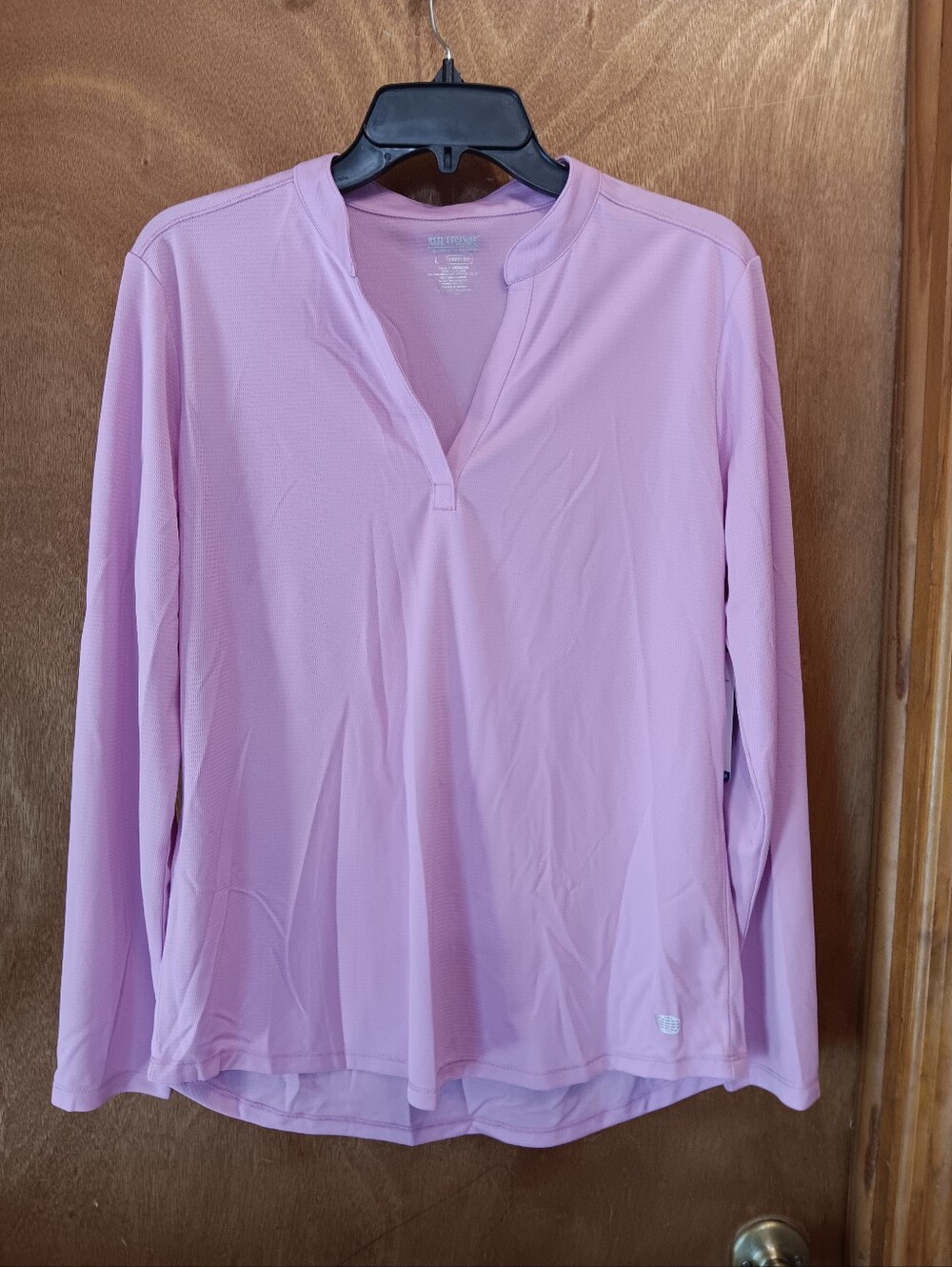 Reel Legends Light Pink Long-Sleeve Performance Top
